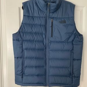 Mens Navy Blue North Face Puffer Vest